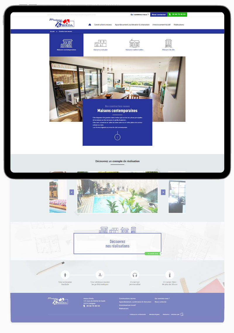 Desktop website preview 2