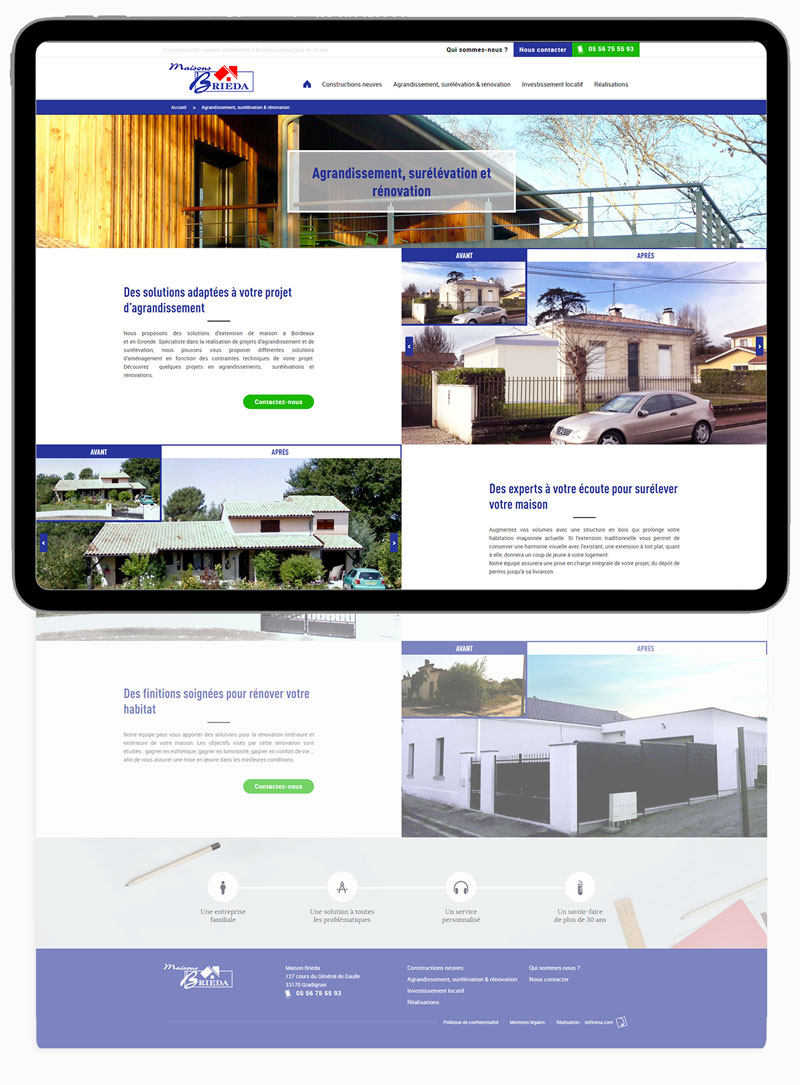 Desktop website preview 3
