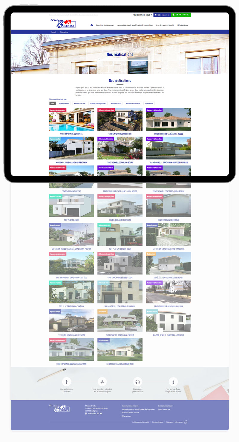 Desktop website preview 4
