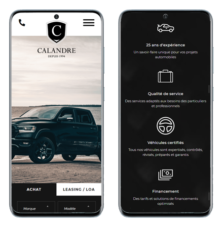 Mobile website preview 1