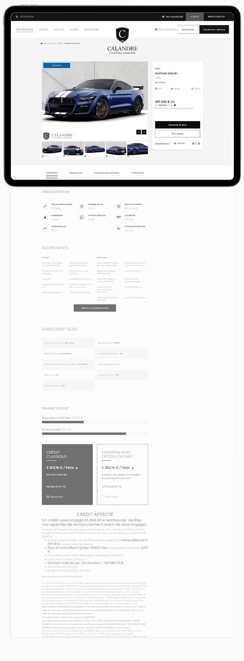 Desktop website preview 3