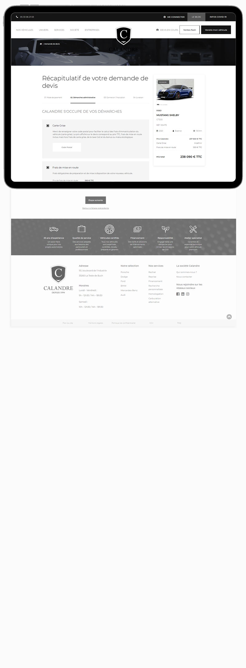 Desktop website preview 4