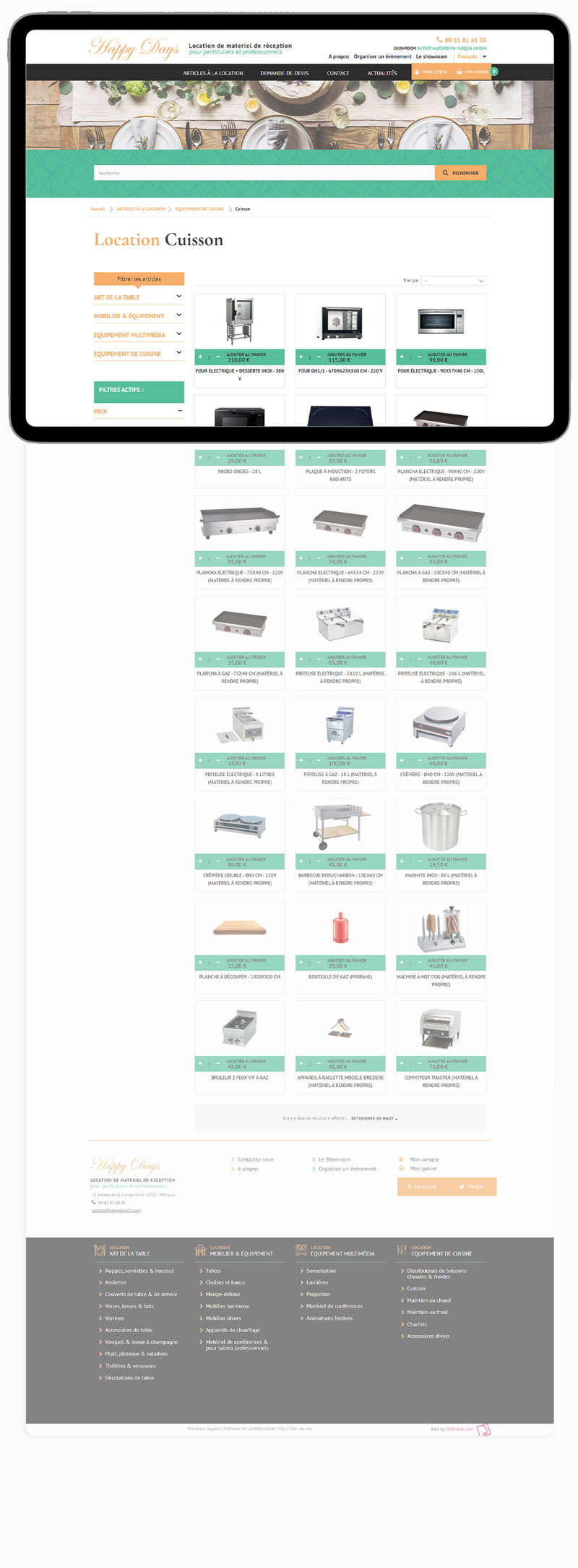 Desktop website preview 2