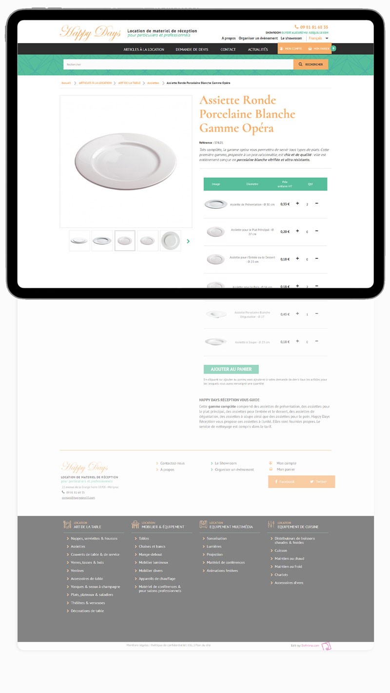 Desktop website preview 3