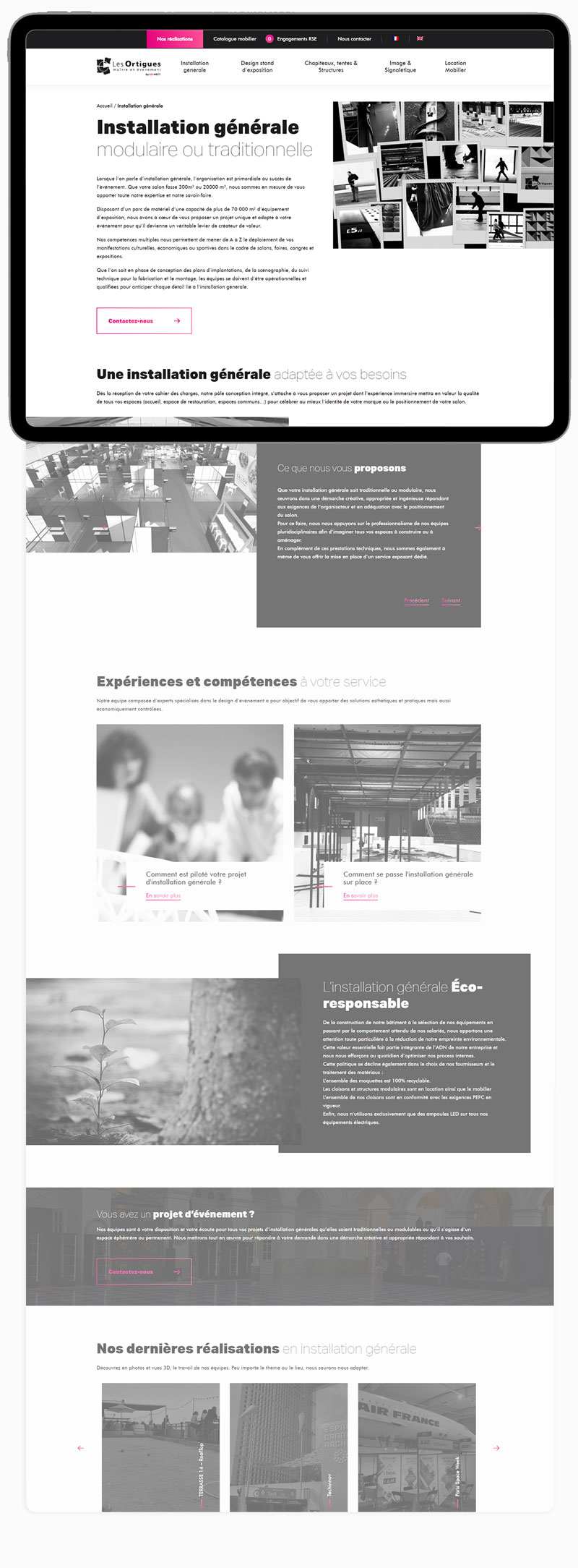 Desktop website preview 2