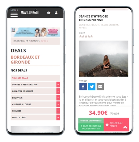 Mobile website preview 1