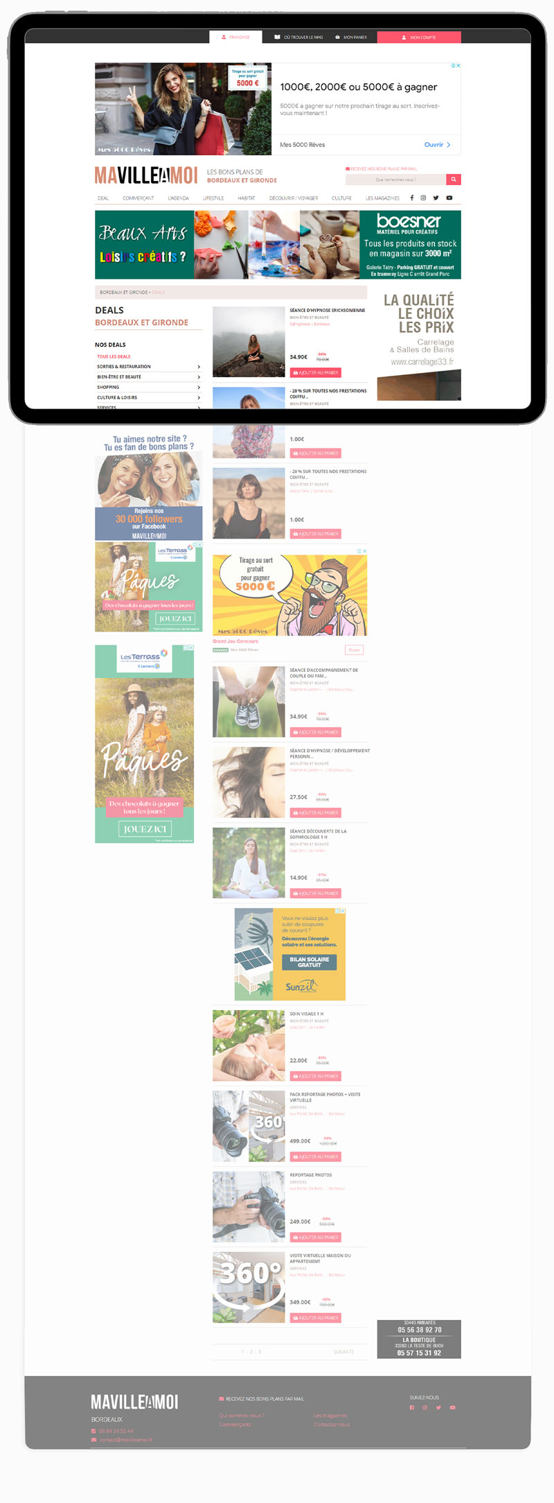 Desktop website preview 2