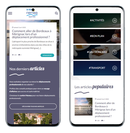 Mobile website preview 1