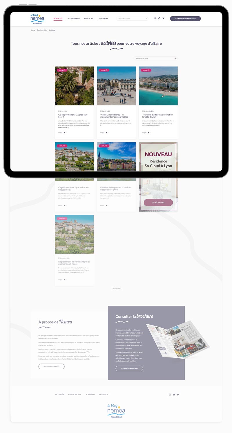 Desktop website preview 2