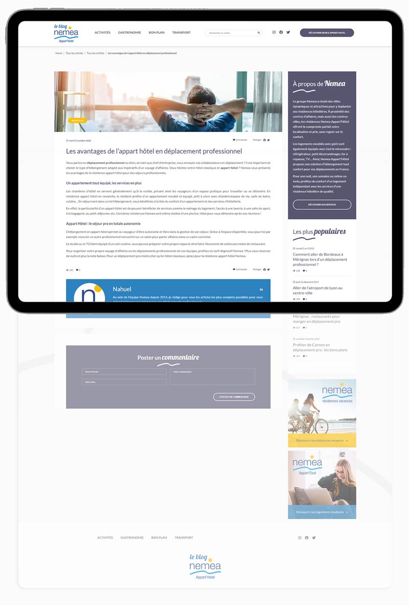 Desktop website preview 4