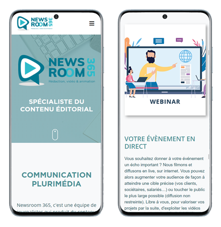 Mobile website preview 1