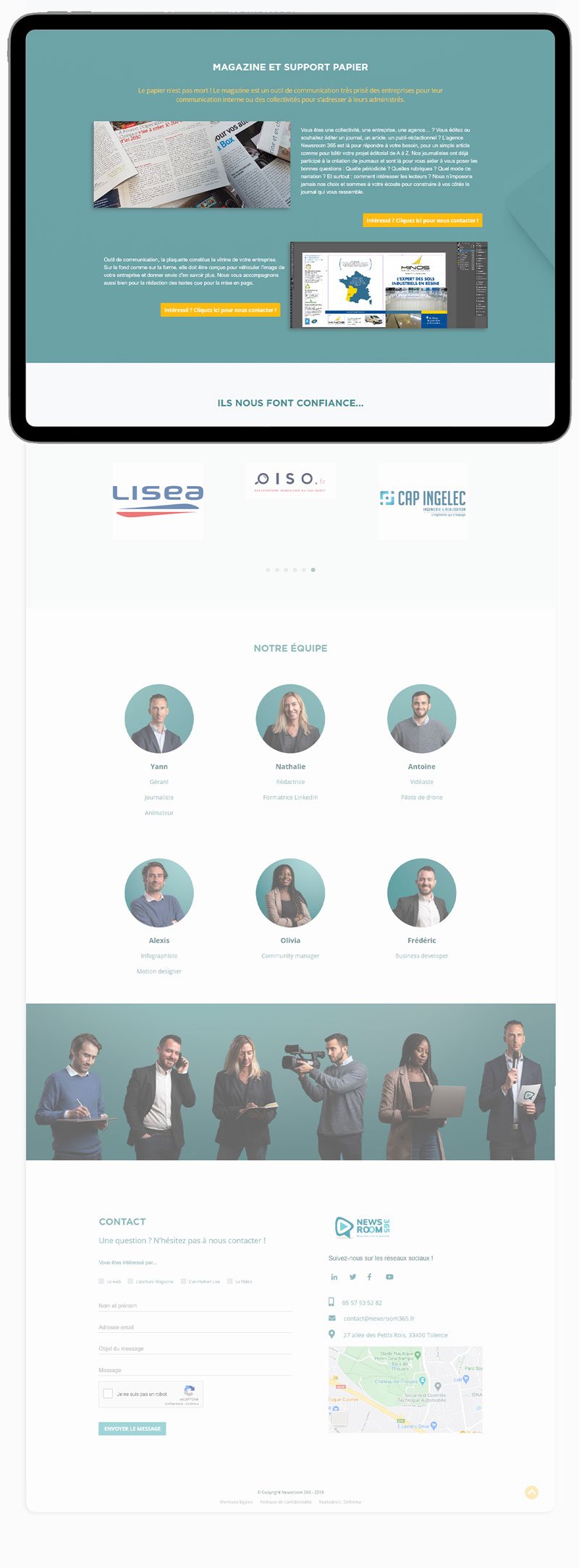 Desktop website preview 2